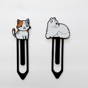 Set Of Cute Cat Bookmarks For Book Lovers And Cat Lovers